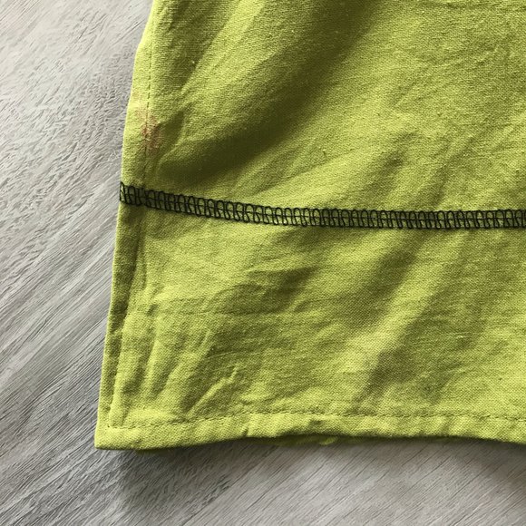 Fuchhi Cotton Floral Embroidered Dress w Pockets shoulder ties Drawstring Med - Picture 9 of 9